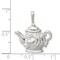 Sterling Silver Teapot Charm Pendant Kettle Jewelry 23mm x 22mm